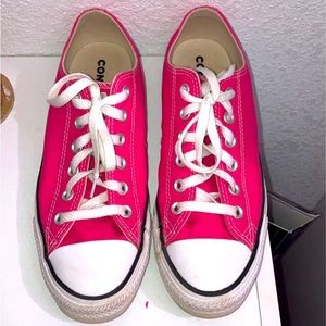Hot pink converse. Women’s size nine
